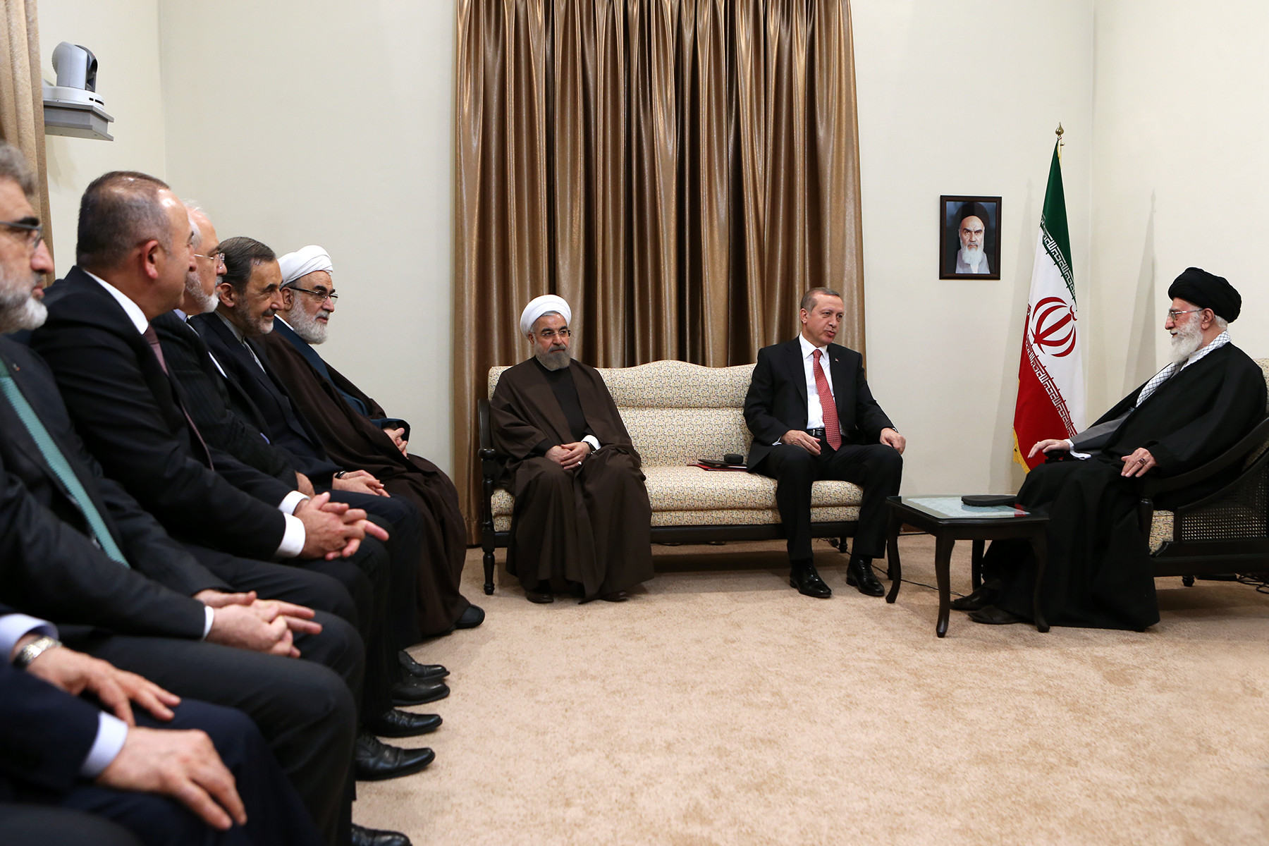 Iran's SL khamenei_ir meets Turkey's President _Erdogan in Tehran